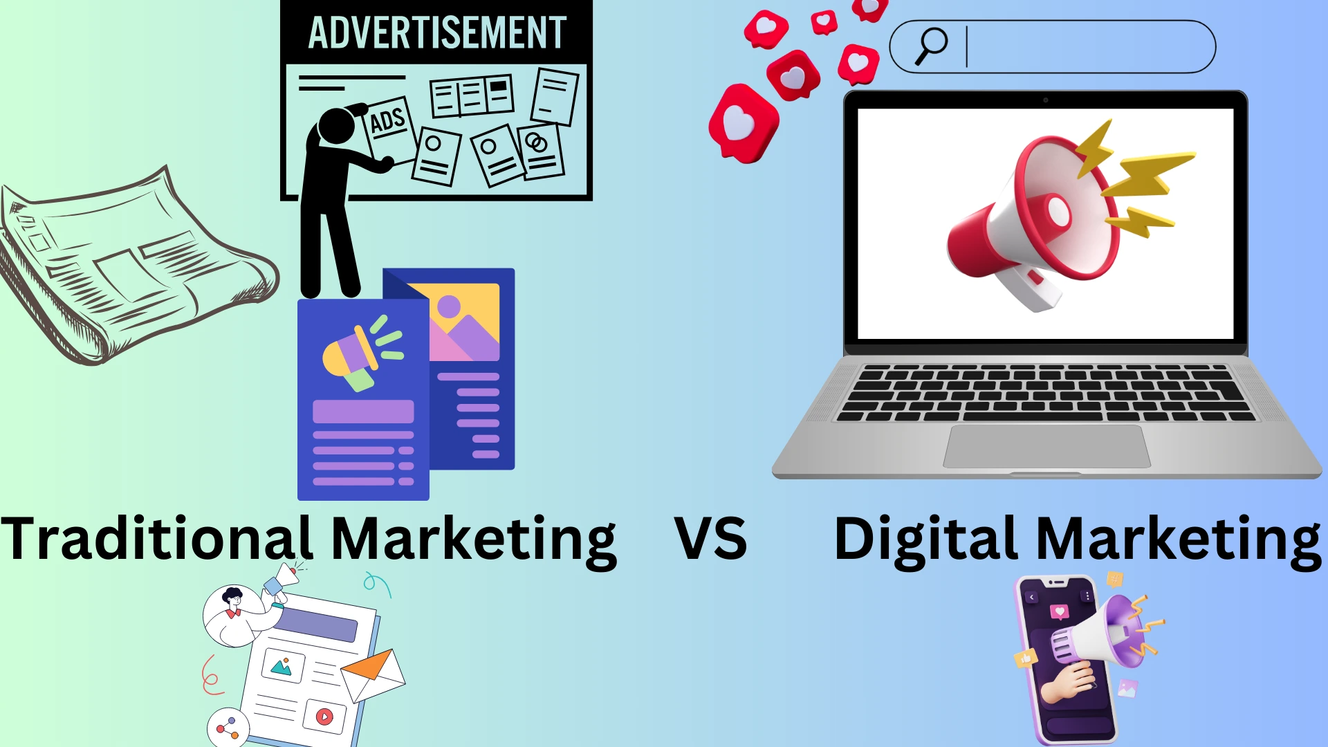 Traditional vs digital marketing