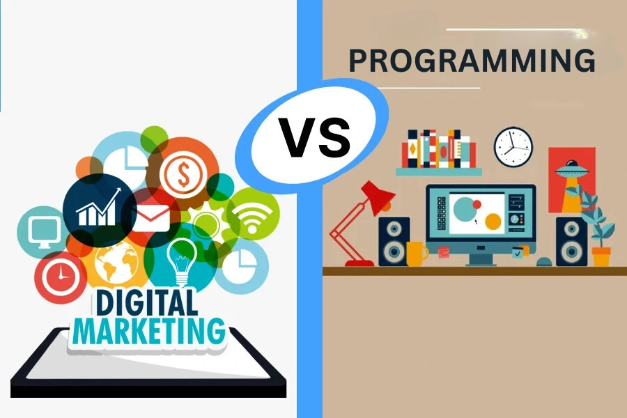 Programming vs Digital Marketing 